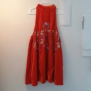 Free People Jills A-line Sequin Dress Sm NWOT